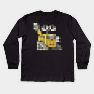 WALL-E low-res pixelart Kids Long Sleeve T-Shirt